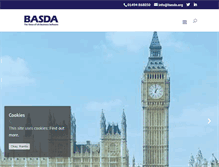 Tablet Screenshot of basda.org